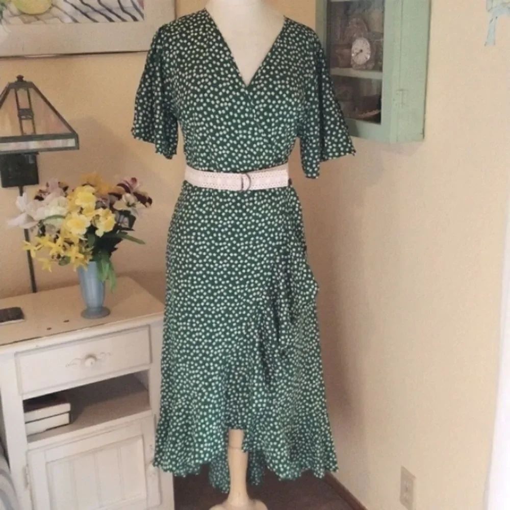Shein Retro Inspired Dress with Two Belts